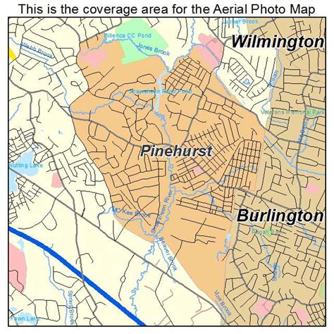 Aerial Photography Map of Pinehurst, MA Massachusetts