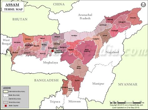 Districts of Assam – Important statistics and information