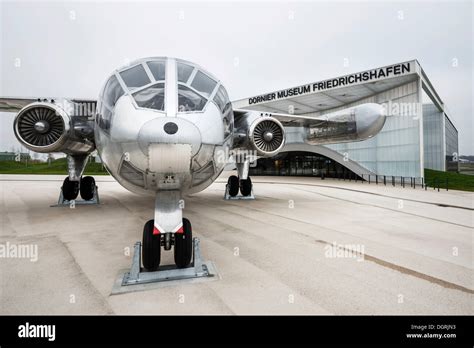 VTOL aircraft Dornier Do-31 in front of the Dornier Museum in Friedrichshafen, Bodenseekreis ...