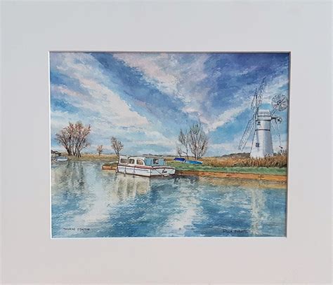 Norfolk Broads English Watercolour Painting | Etsy | Watercolor ...