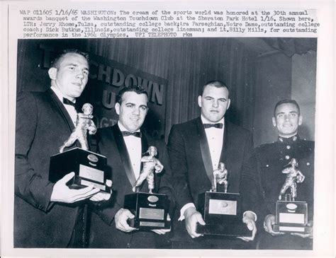 Ara Parseghian, Coach of the Year, with Awarded Players, 1965 · Cradle ...