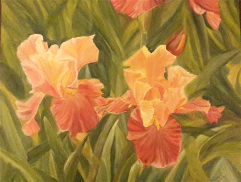 Iris Garden 1 (16H X 20W X 1in) – Oil Paintings by Navdeep Kular