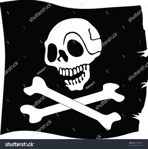 Jolly Roger Flag Vector Stock Vector (Royalty Free) 19095367 | Shutterstock