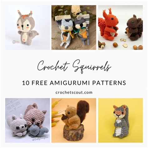 10 Free Crochet Squirrel Patterns - Crochet Scout