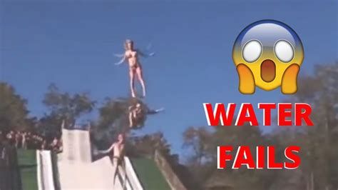 OMG!! TOP water slide Fails i have never seen | Try not to laugh, Youtubers funny, Best funny videos