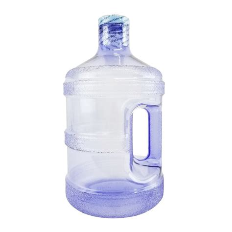 1 Gallon BPA FREE Reusable Plastic Drinking Water Big Mouth Bottle Jug Container with Holder ...