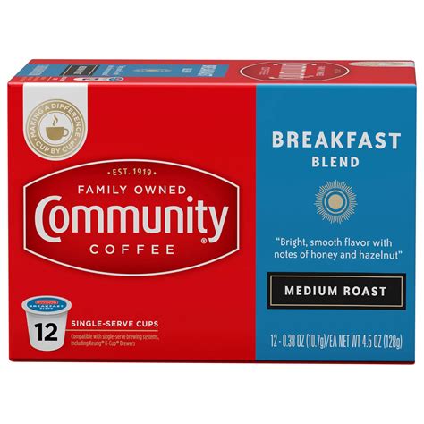 Community Coffee Breakfast Blend Medium Roast Single Serve Coffee K ...