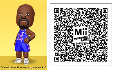 Tomodachi Life QR Codes for Shaq, Christina Aguilera and More | Life code, Coding, Qr code