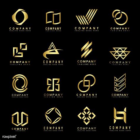 Set of company logo design ideas vector | free image by rawpixel.com ...