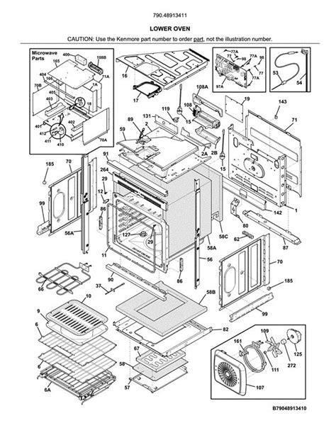 Kenmore Elite Microwave Parts Diagram