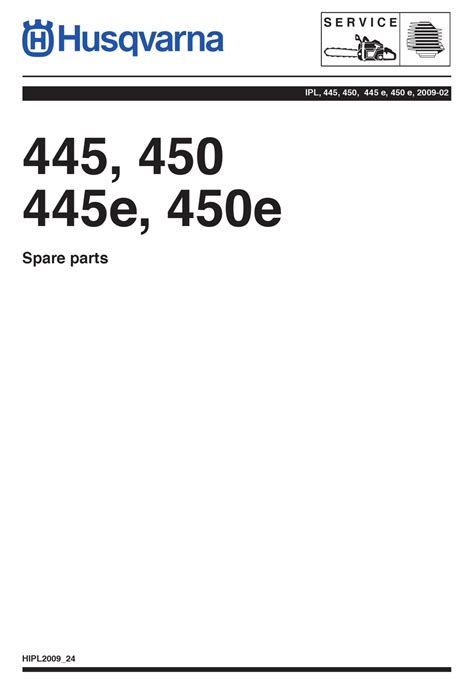 HUSQVARNA 450 SPARE PARTS Pdf Download | ManualsLib