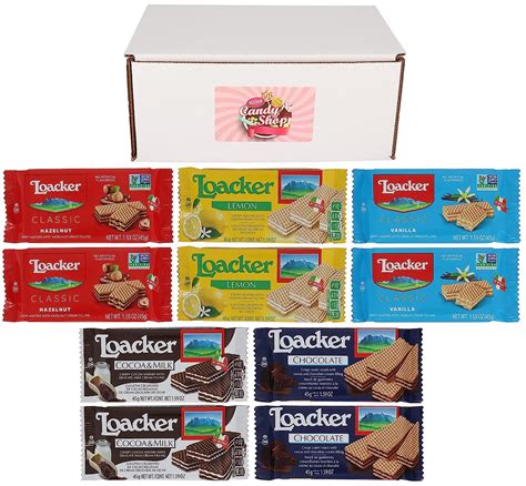 Buy Loacker Wafers Variety Pack of 5 Flavors (Chocolate, Cocoa Milk, Hazelnut, Lemon, Vanilla ...