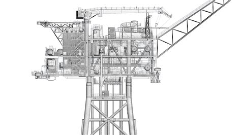 Fixed platform (oil rig) 3D Model $150 - .fbx .unknown .obj .max - Free3D