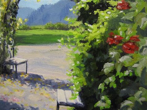 Vineyard Gardens Original Floral Landscape Painting - Etsy