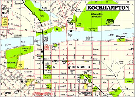 Mapas y planos de Rockhampton - Australia - Conmimochilacuestas