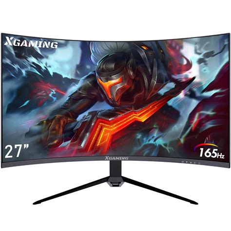 Xgaming 27-inch 165Hz/144Hz Curved Gaming Monitor, Ultra Wide 16:9 1440p PC Monitor for Laptop ...
