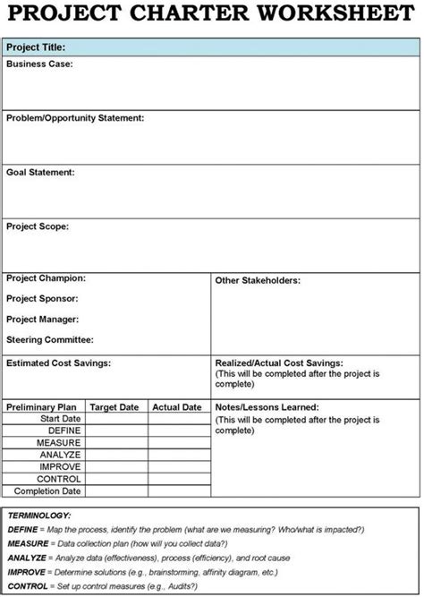 project charter template | Project Charter Template examples of a ...