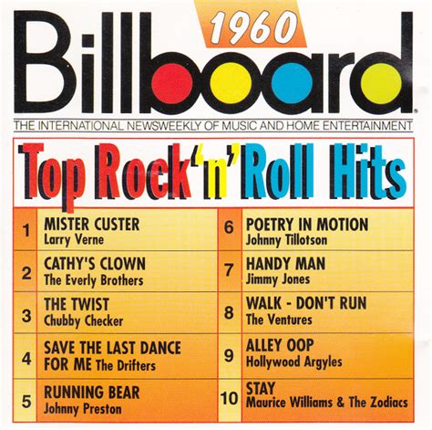 Billboard Top Rock'N'Roll Hits - 1960 (CD, Album, Compilation) | Discogs