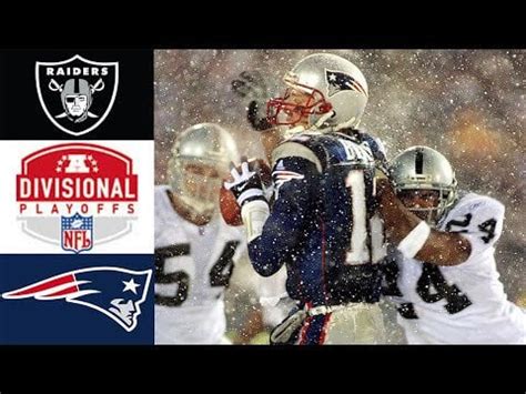 20 years ago today. The Tuck Rule Game. The Snow Bowl. The final game ...