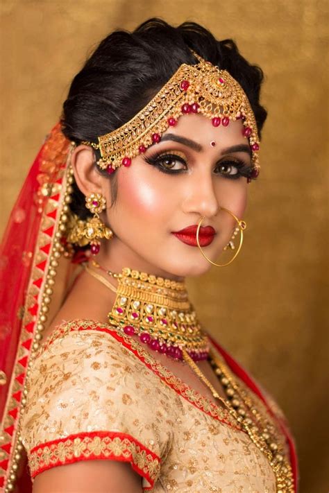 Pin by P. P. on Dulhan II | Bride beauty, Indian bride makeup, Indian ...