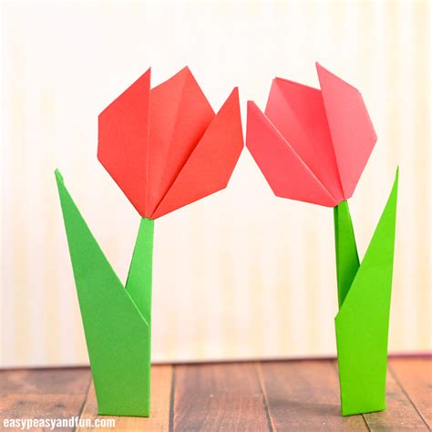 How to Make Origami Flowers – Origami Tulip Tutorial with Diagram - Mobitool