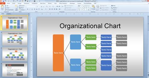 Free Org Chart PowerPoint Template