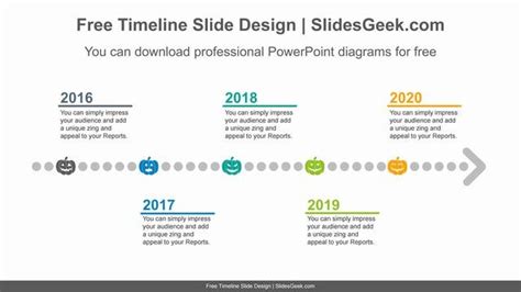 Dotted Arrow Timeline Design | Free PowerPoint PPTX Slides & Templates