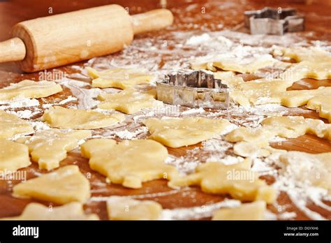 Cookie dough, cut out cookies Stock Photo - Alamy