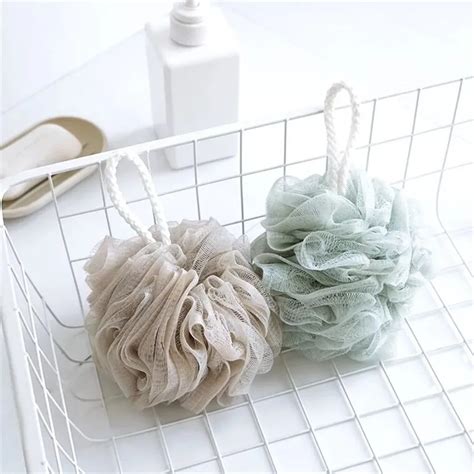 1PCS Nylon Sponge Bath Sponge Rich Bubbles Environmental Bath Ball Tubs Scrubber Shower Body ...