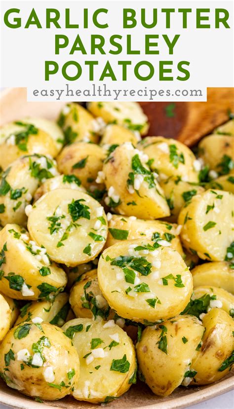 Garlic Butter Parsley Potatoes - Easy Healthy Recipes