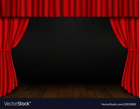 Open Red Stage Curtains Stock Photo Download Image Now