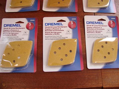 Dremel Hook & Loop Sandpaper For Contour Sander 6000 - 80/120/220 ...