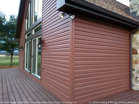 Log Cabin Remodel Vinyl Siding Install York Springs PA | JWE Remodeling