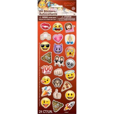 Emoji Puffy Sticker Sheet, 1ct - Walmart.com