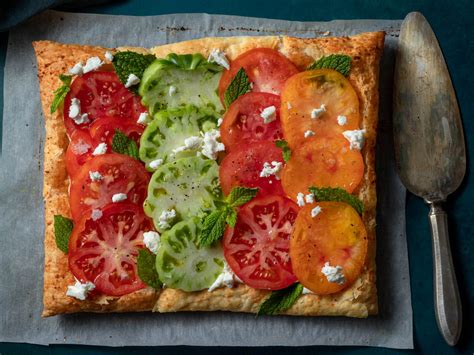 Simple Heirloom Tomato Tart with Whipped Feta – One More Clove