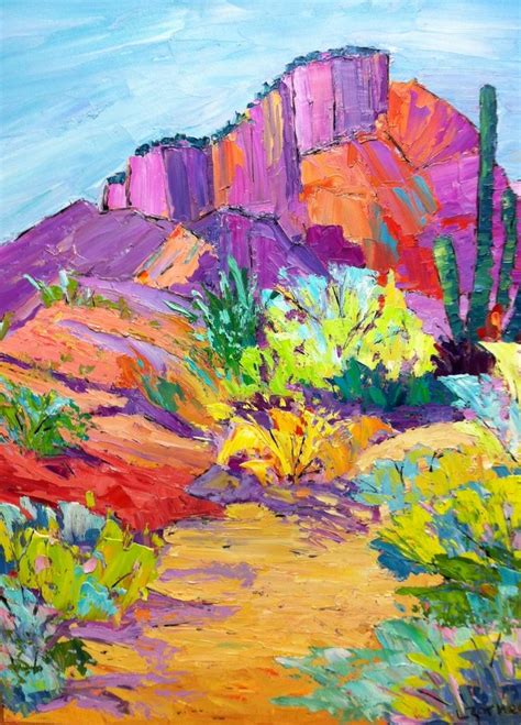 Arizona Desert Color, original 20 x 16 oil painting. SOLD ...