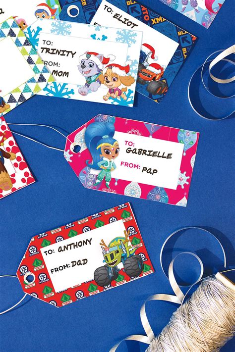 Nick Jr. Holiday Gift Tags | Holiday gift tags, Christmas card crafts ...