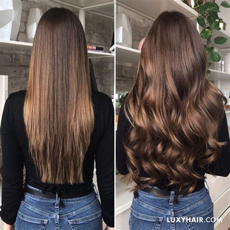 Luxy Hair Extensions in the shade Chocolate Brown #brownhair | Tonos de cabello, Cabello castaño ...