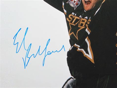 Ed Belfour Autographed 16x20 With Stanley Cup Photo- JSA W Authenticat ...