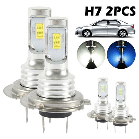 6000K/8000K Super Bright H7 LED Headlight Bulbs Kit High Low Beam - Walmart.com