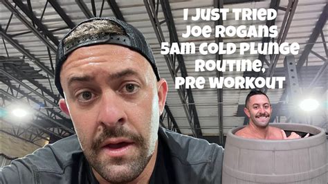 Early Morning Cold Plunge: Testing Joe Rogan's Routine - YouTube