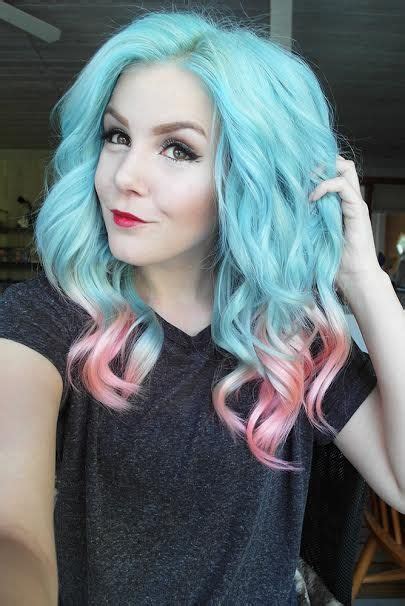 Colorful Hair Extensions | Light blue hair, Hair styles, Dyed hair