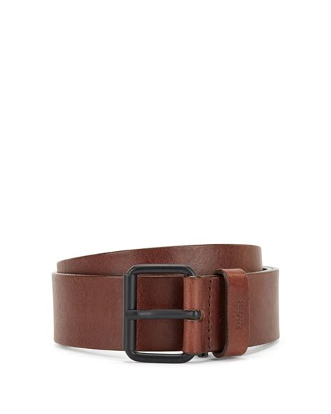 BOSS Mens Serge-V Vegetable-Tanned Leather Belt