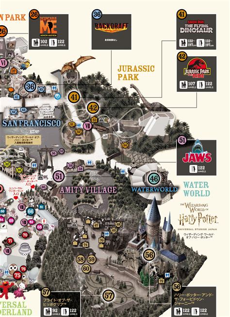 Universal Studios Japan Map