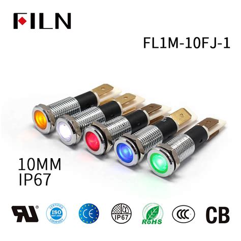 FILN 10MM Power Indicator Light Blue LED 240V Signal Light