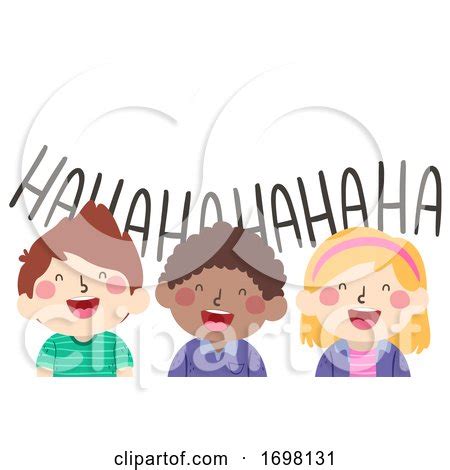 Kids Laughing Friends Illustration by BNP Design Studio #1698131