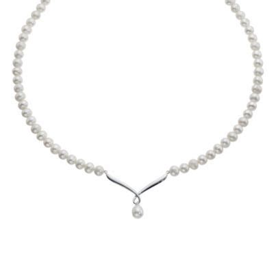 Silver Cultured Freshwater Pearl Necklace- H. Samuel the Jeweller | Buy ...