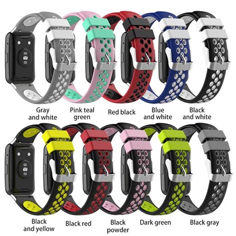 Watch Band For Huawei Watch Fit Bracelet Accessories Double Color ...