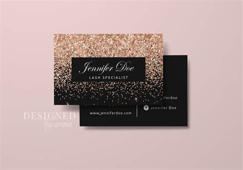 Gold Glitter Business Card Design Printable Business Card - Etsy