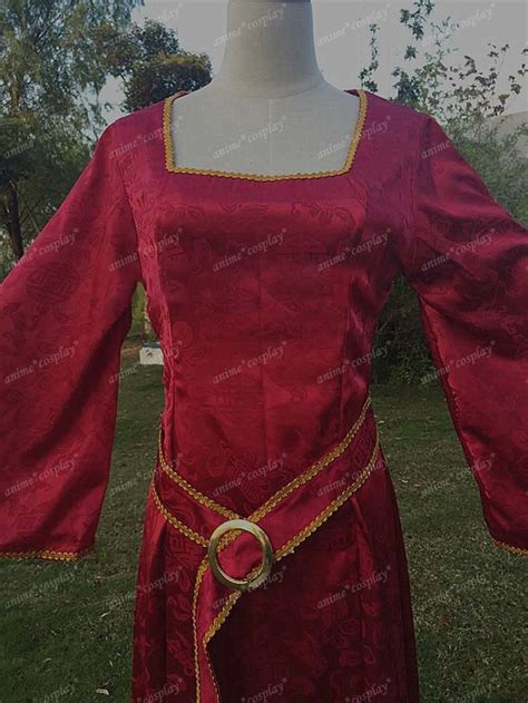 New Rapunzel Tangled Princess witch Mother Gothel Costume Dress Made Cosplay